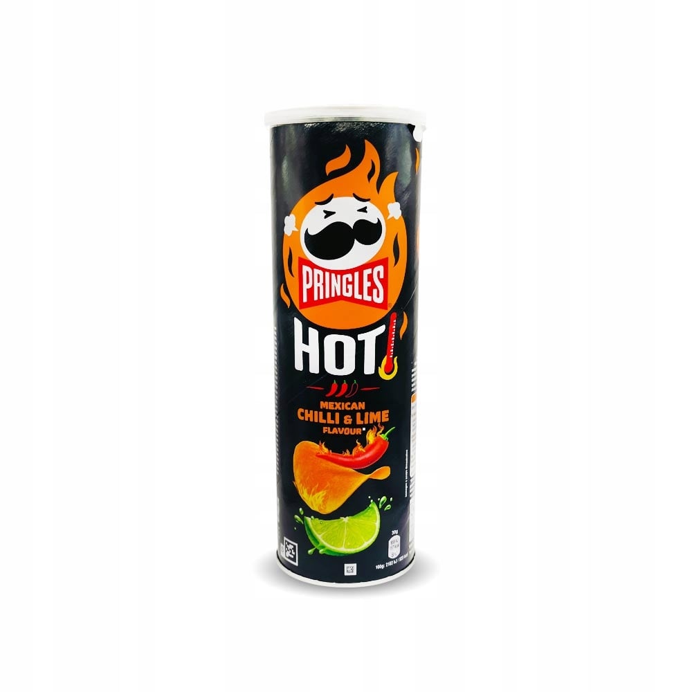 Chipsy Pringles Hot Mexican Chilli & Lime 160g – Intensywna przekąska dla miłośników smaku