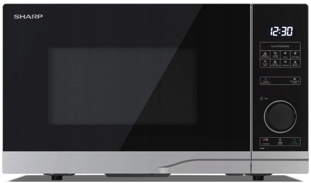 Kuchenka mikrofalowa Sharp YC-PS234AE-S 23L – Wydajność i nowoczesny design