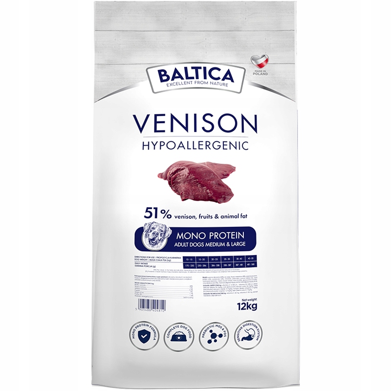 BALTICA NUTRACEUTIC Hypoallergenic Venison & Rice – Zdrowa karma dla psów z alergią