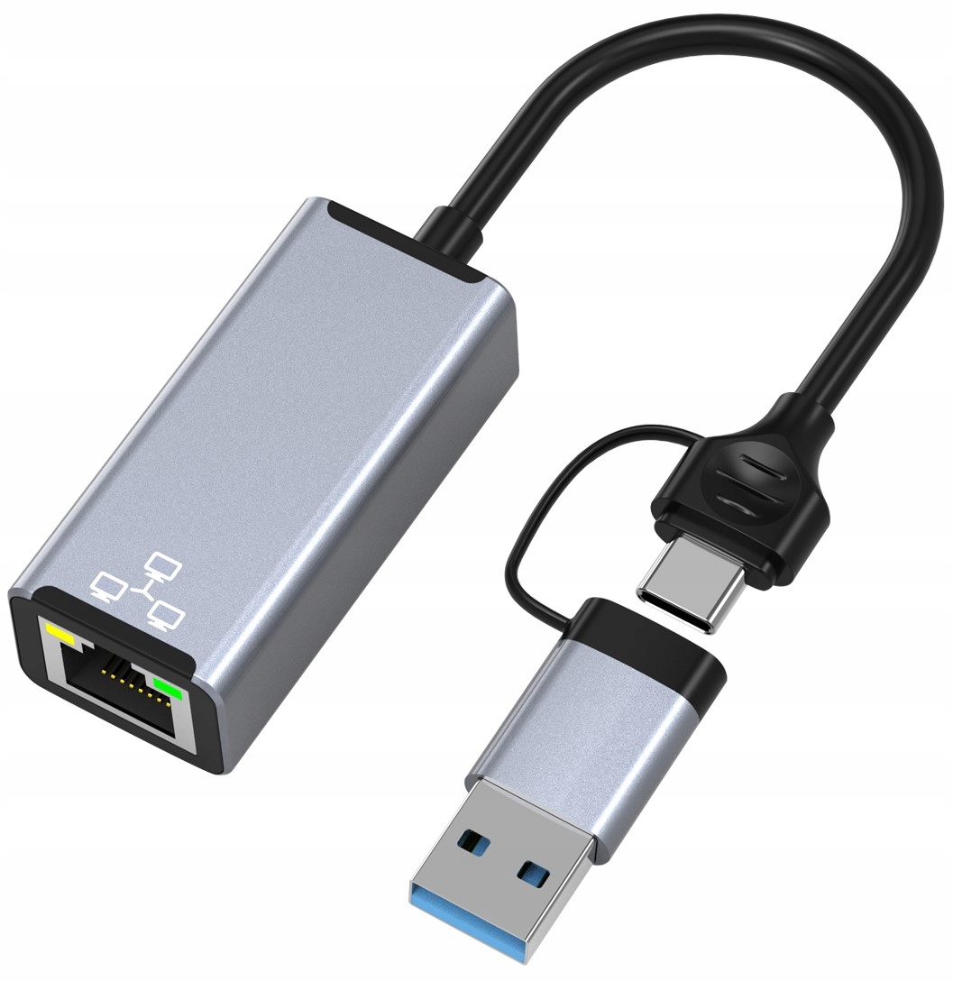 HUB USB Bounn Adapter USB/TYPE C Ethernet 1000Mbps – Szybkie i stabilne połączenie