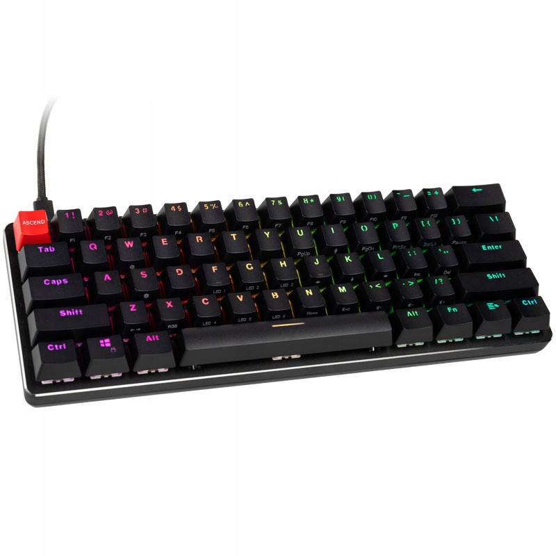Klawiatura Glorious PC Gaming Race GMMK Compact - Gateron Brown, US-Layout