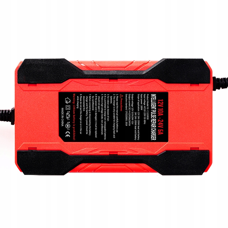 Prostownik akumulatorowy RJ-C 121001A 12V, 10A / 24V 5A – Niezawodne ładowanie akumulatorów