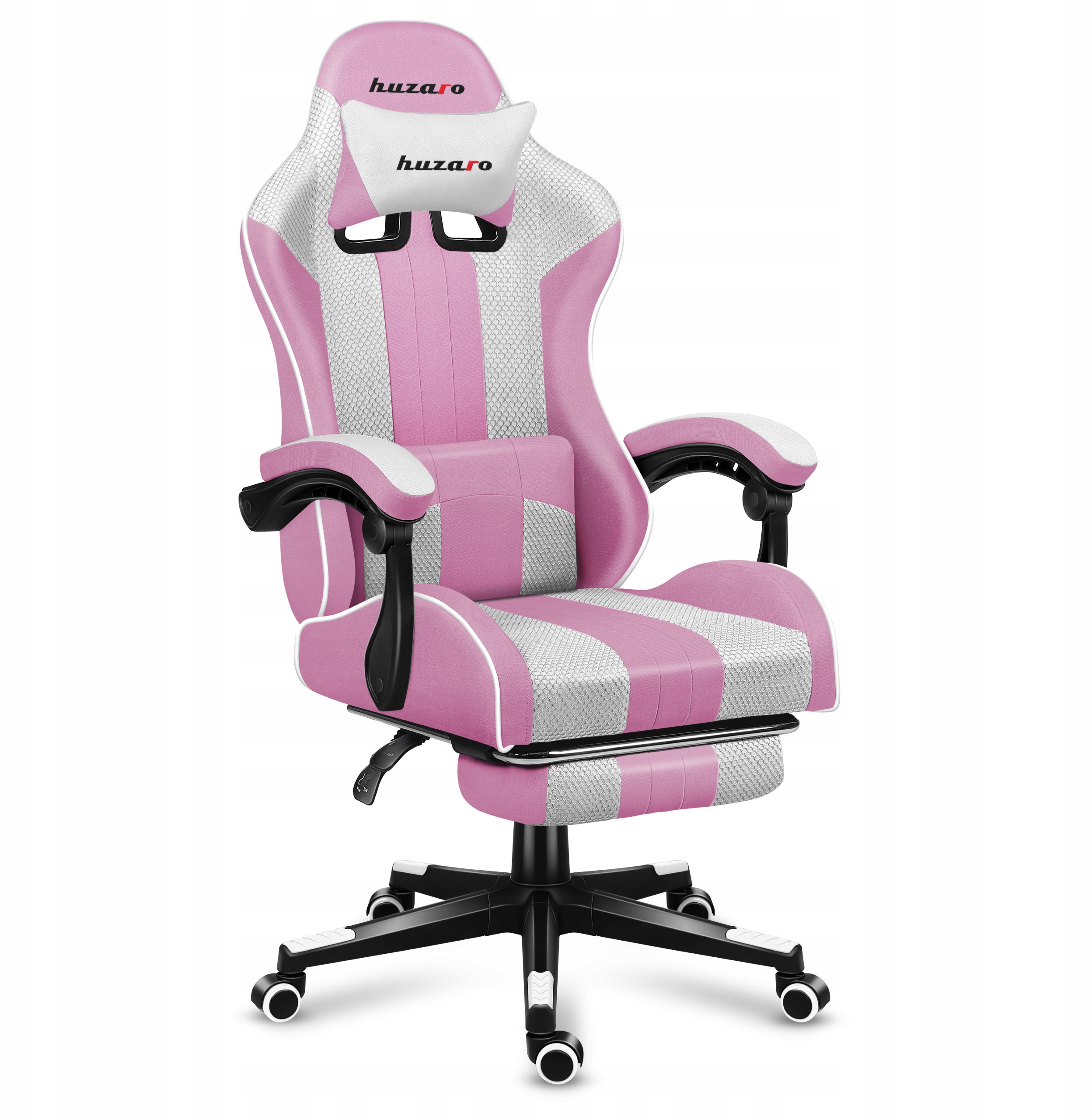 Fotel Gamingowy Obrotowy Gracza Z Podnóżkiem Huzaro Force 4.7 Pink Mesh – Komfort i styl w jednym