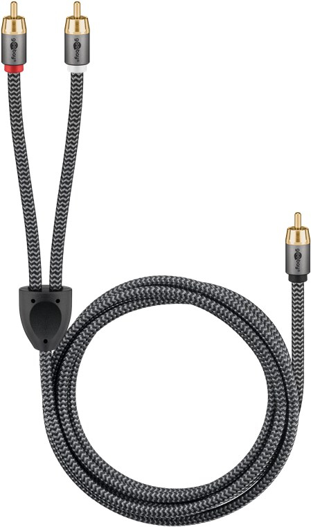 Kabel Y RCA, 2 m, Sharkskin Grey – Idealne połączenie dla Twojego sprzętu audio