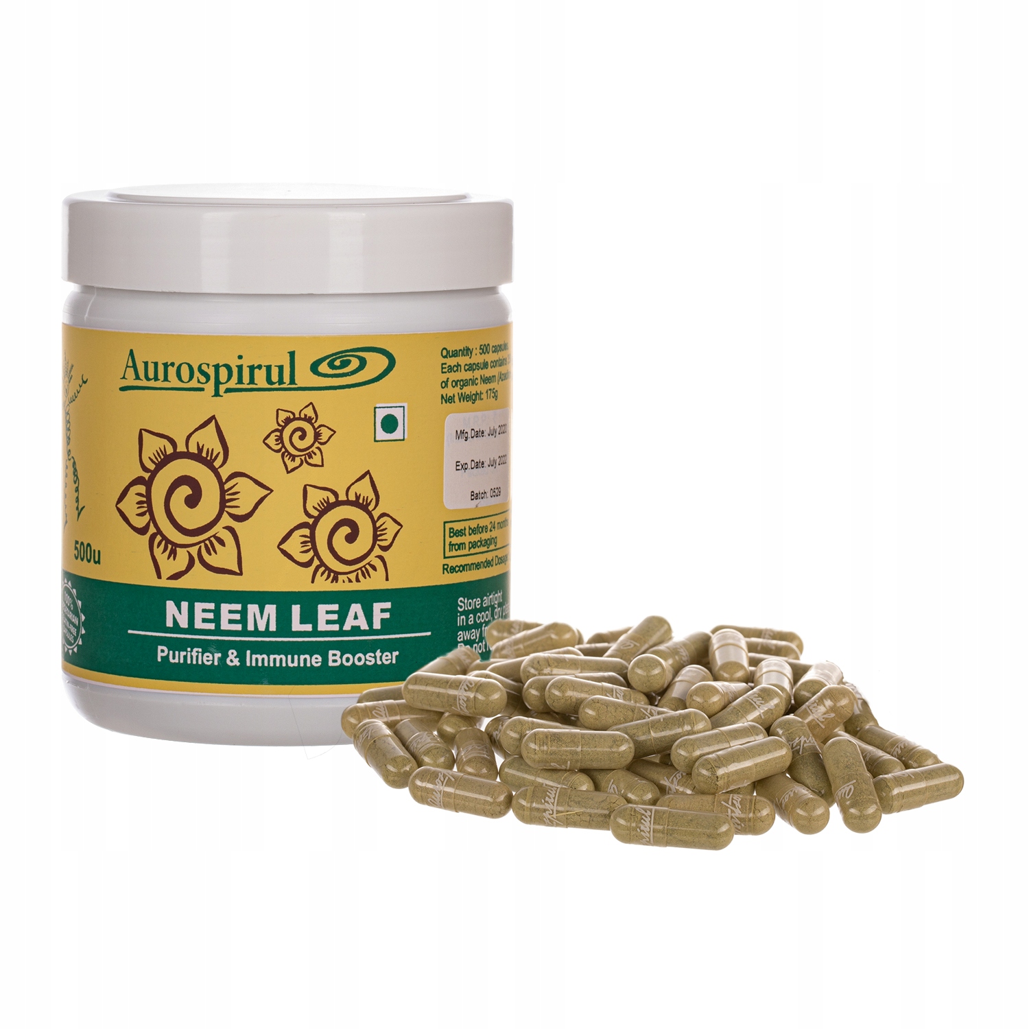 AUROSPIRUL Neem (500 kaps.) – wsparcie dla zdrowia