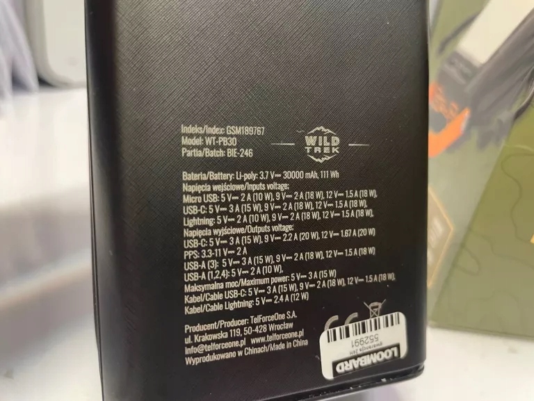 Wiele złączy do ładowania – USB, USB-C, Lightning