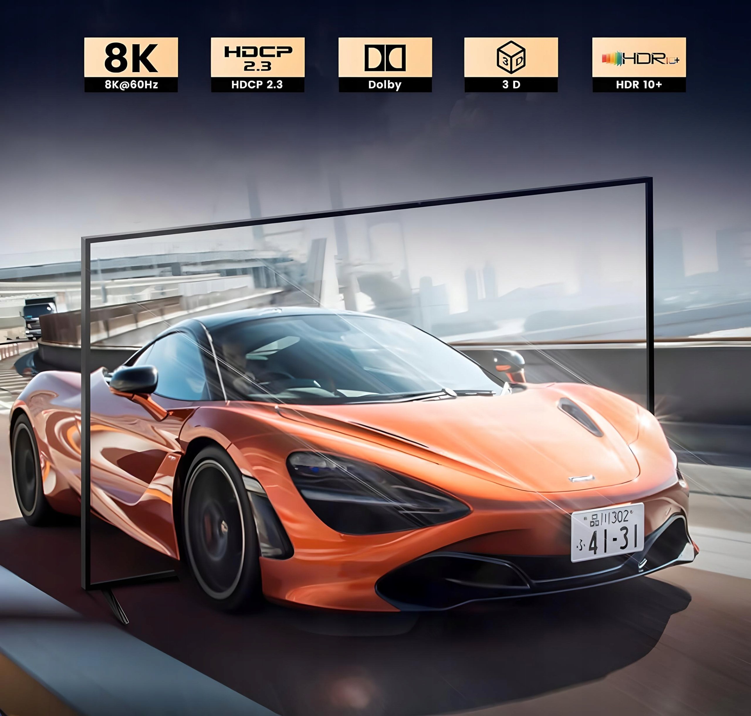 Niezrównana jakość obrazu 8K Ultra HD (8K@60Hz)