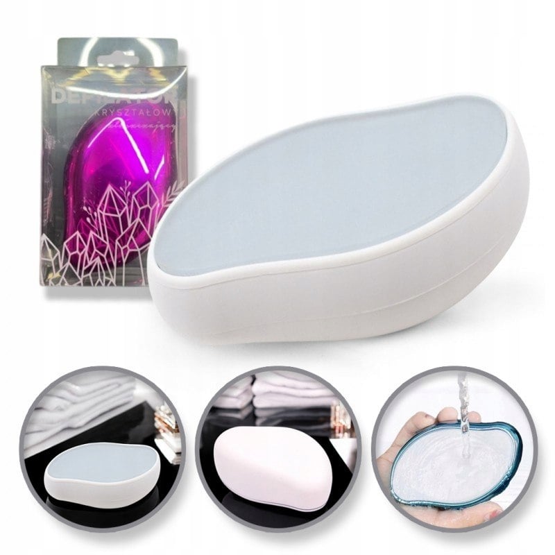 ECARLA Kryształowy depilator do ciała ręczny Biały DP03 – Innowacyjne rozwiązanie w pielęgnacji