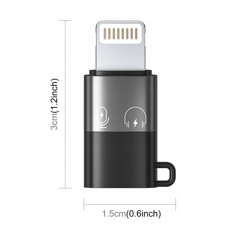 Adapter USB Puluz - Przejściówka Redukcja z Apple Lightning iPhone na USB-C