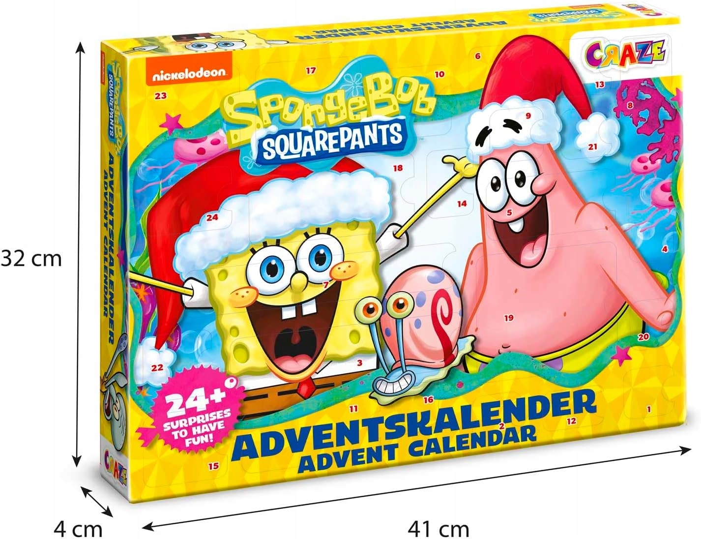Kalendarz adwentowy CRAZE SpongeBob 2024 – Niezapomniane święta dla fanów