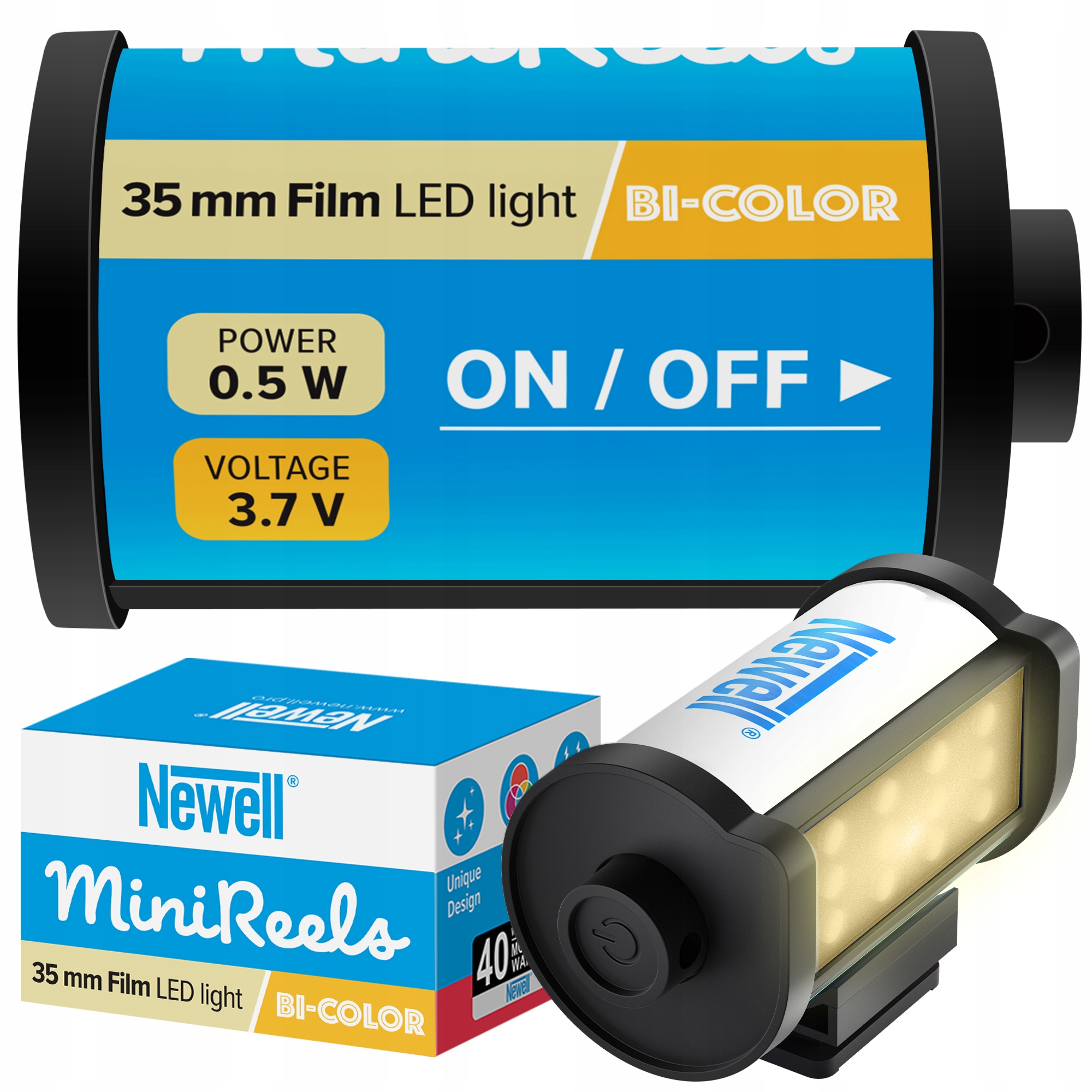 Lampka LED MiniReels – Stylowe oświetlenie dla pasjonatów fotografii