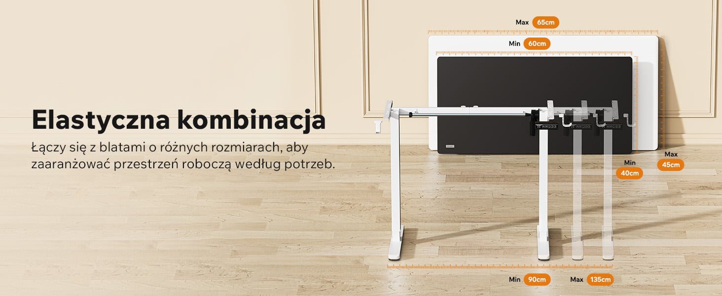 Rama biurka elektrycznego Nojo Light