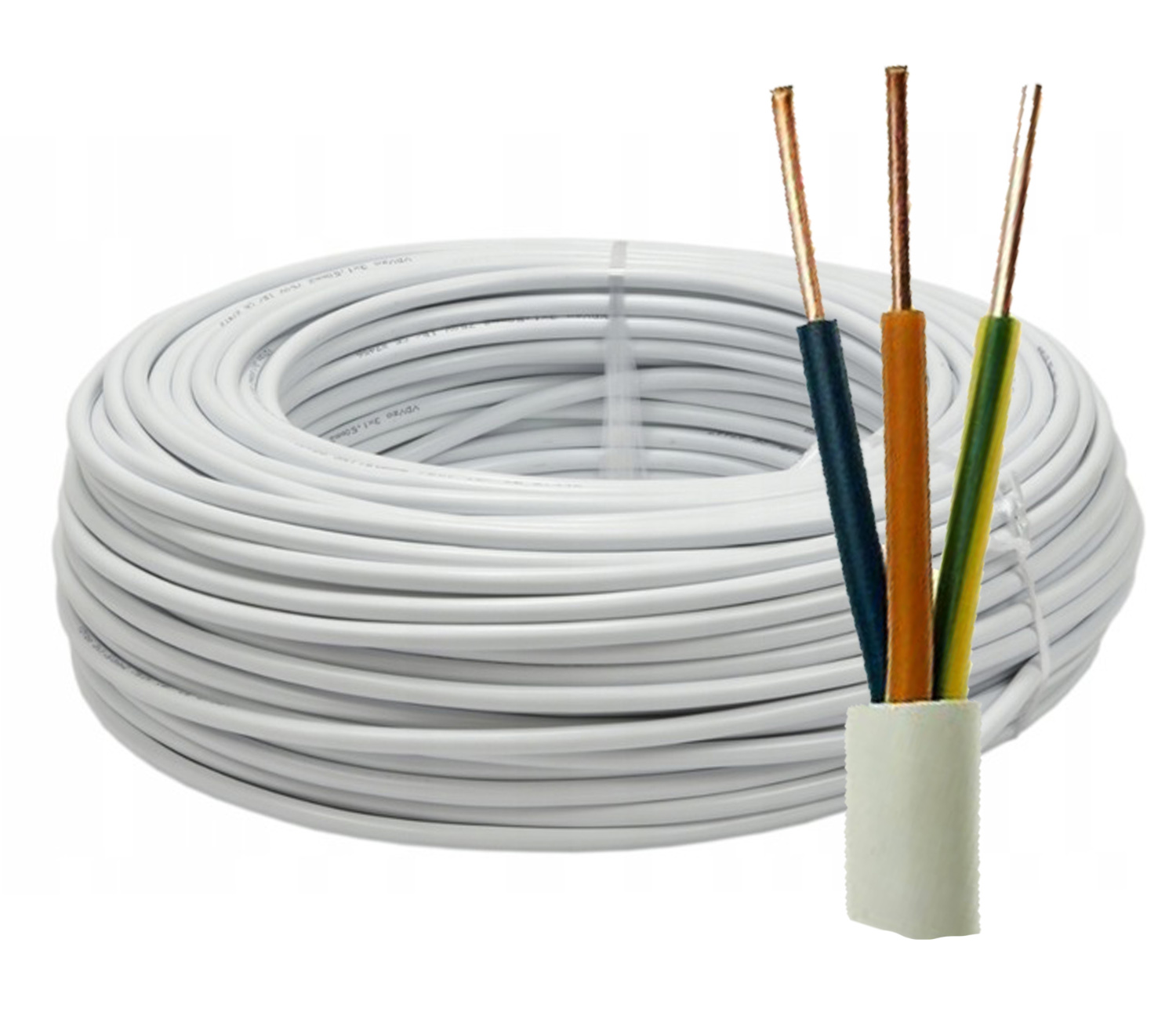 Przewód TFK YDY 3X 2.5 ŻO TFK BIAŁY – Idealny do instalacji elektrycznych