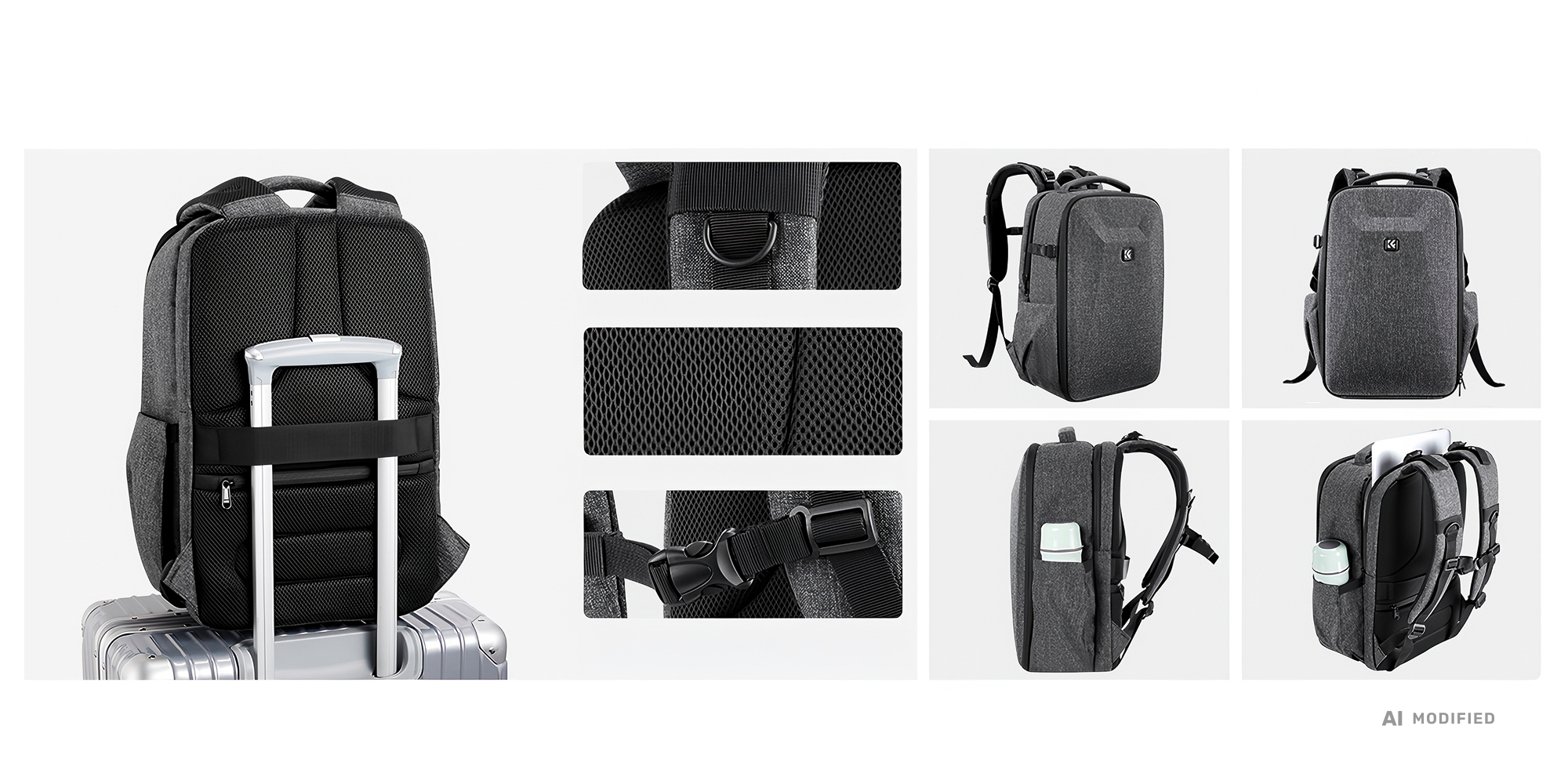 Plecak fotograficzny K&F Concept Nature Wander 10 22 l - szary - Komfort noszenia przez cały dzień