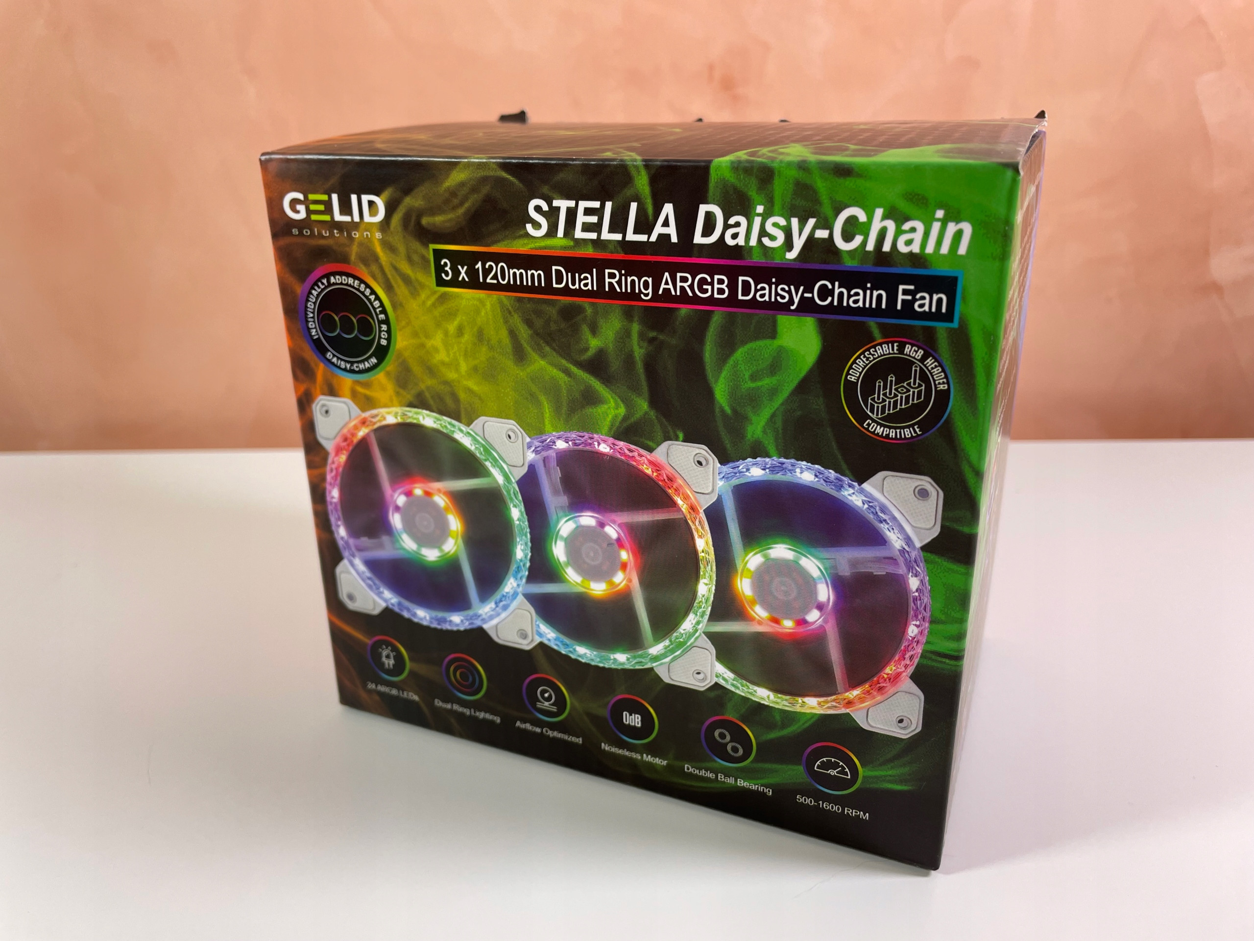 Gelid 120mm D-RGB Stella Frost Chain – Wydajny wentylator RGB do Twojego komputera