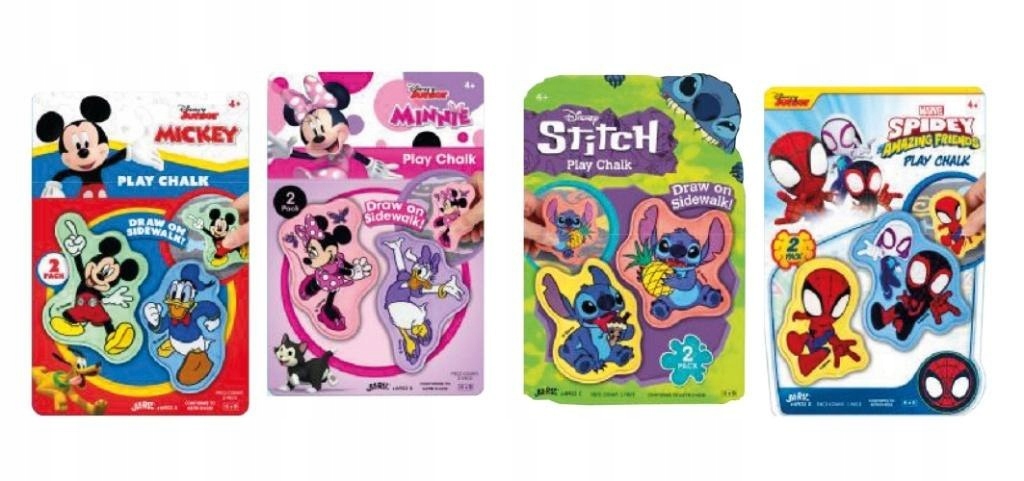 John kreda 2D Spidey/Stitch/Minnie/Mickey – Kreatywna zabawa dla dzieci