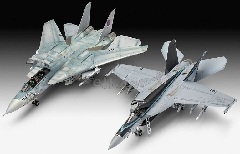 Zestaw modeli F-14D Super Tomcat i F/A-18E Super Hornet