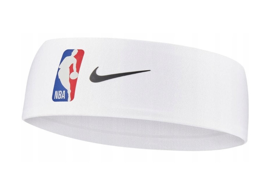 Biała Opaska Frotka na głowę NIKE DRI-FIT NBA Fury – Komfort i styl na boisku