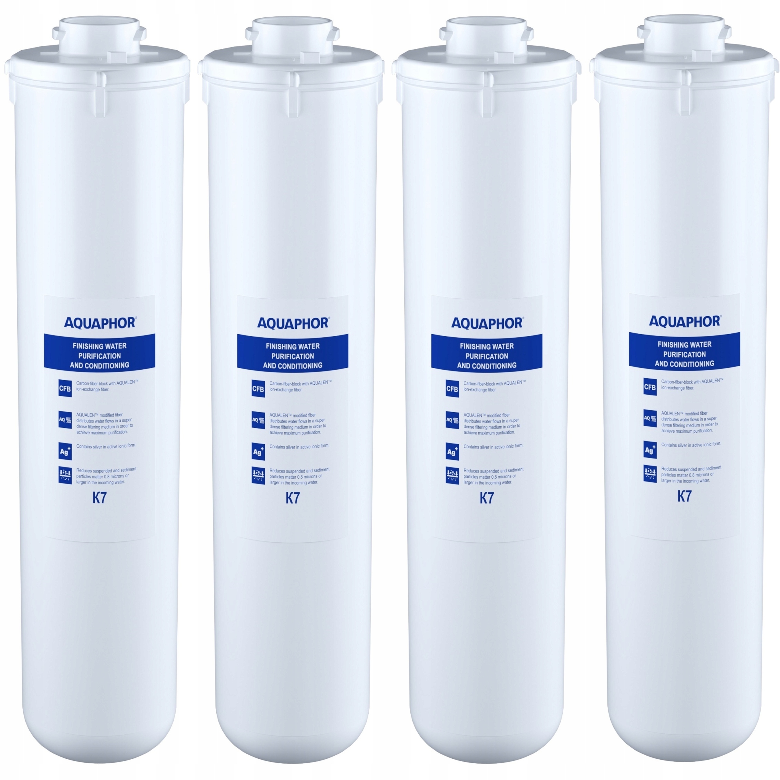 Wkład filtrujący Aquaphor K7 – Zestaw 4 szt. do uzdatniania wody