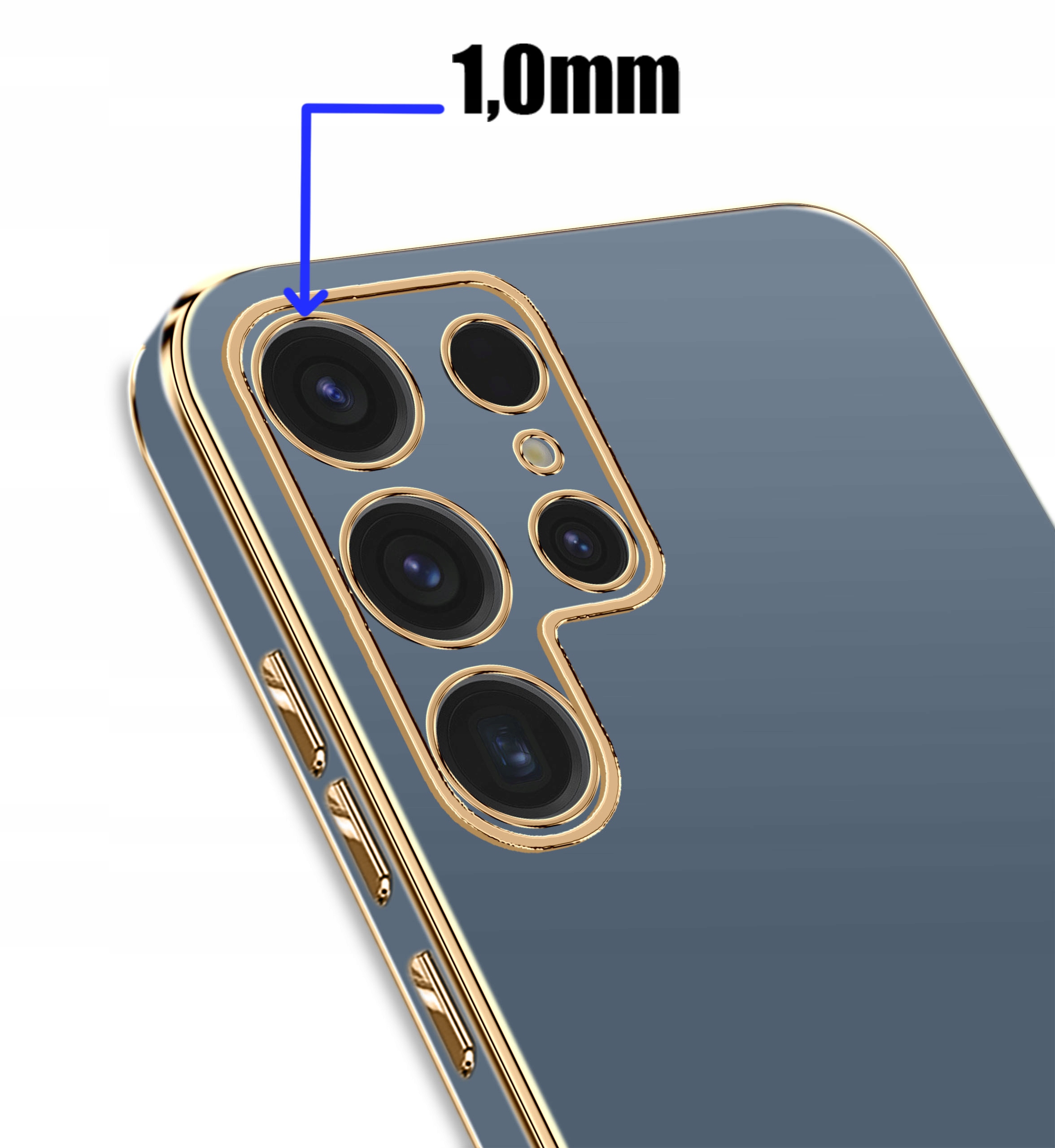 Podwyższone ranty aparatu i krawędzi ekranu