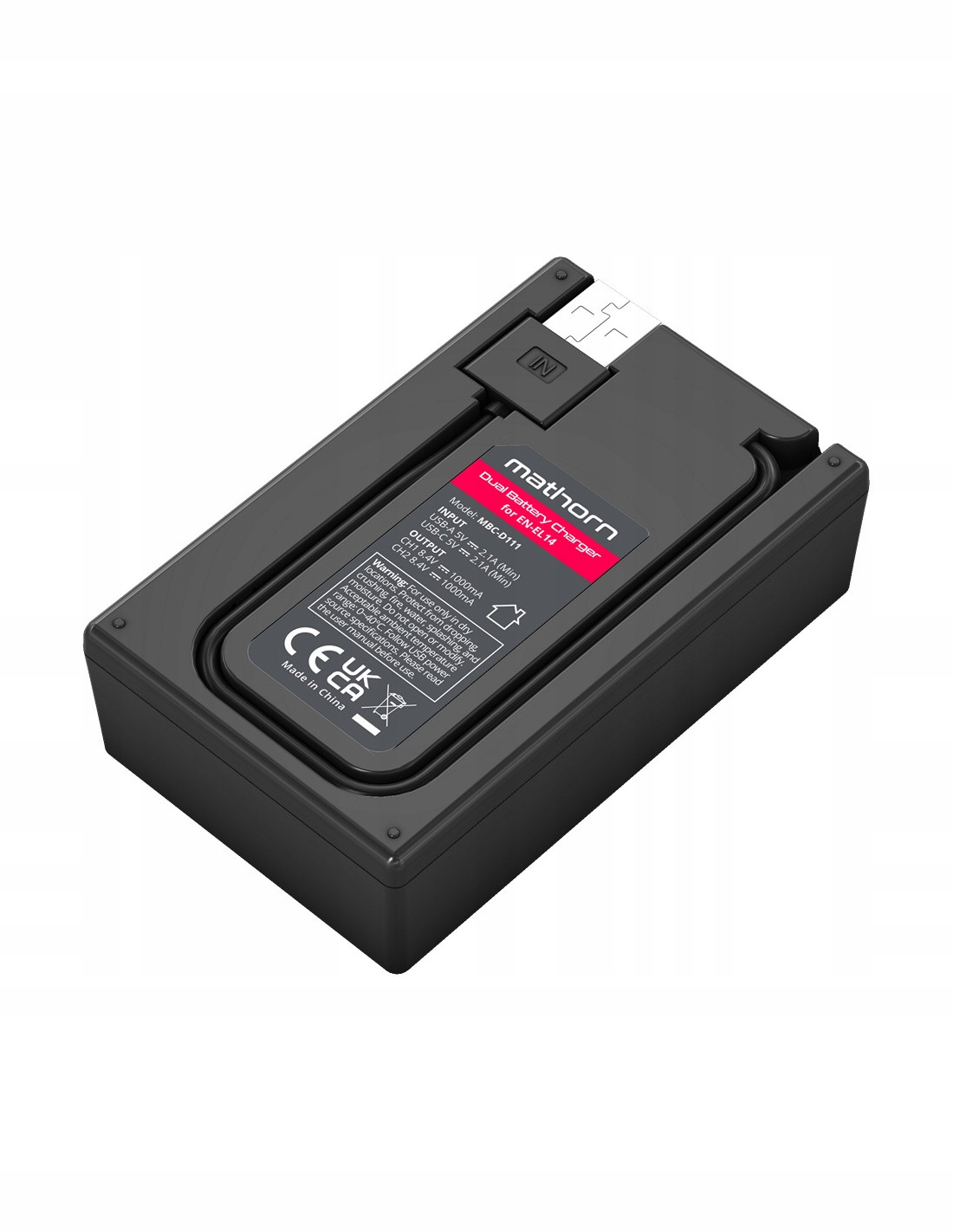 Kompaktowy design z wbudowanym kablem USB