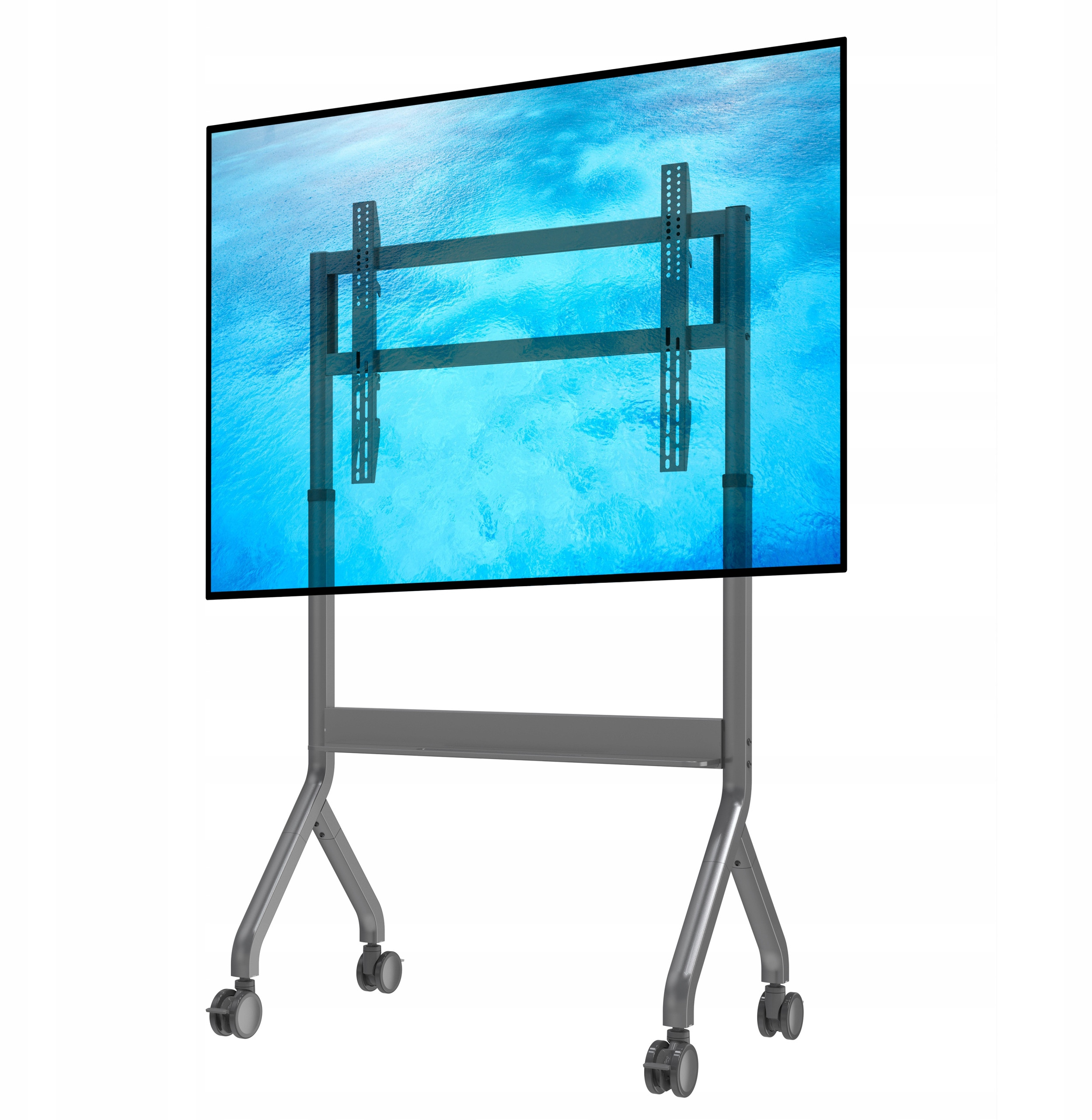P150 - Elektryczny wózek TV mobilny stojak do telewizorów LCD LED 50