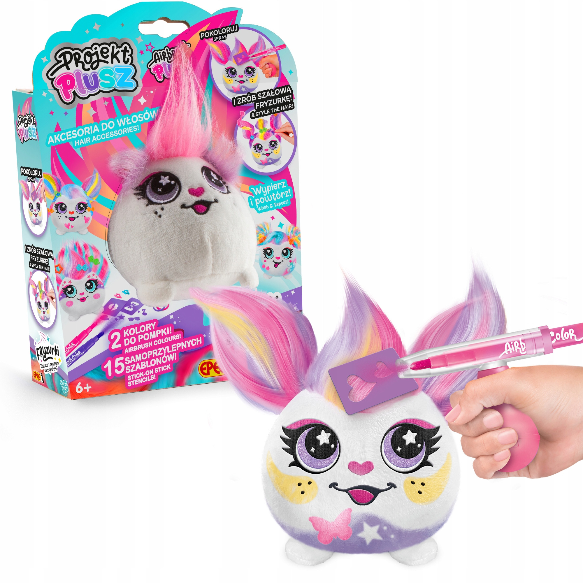 Udekoruj swojego pluszaka z ręcznym aerografem