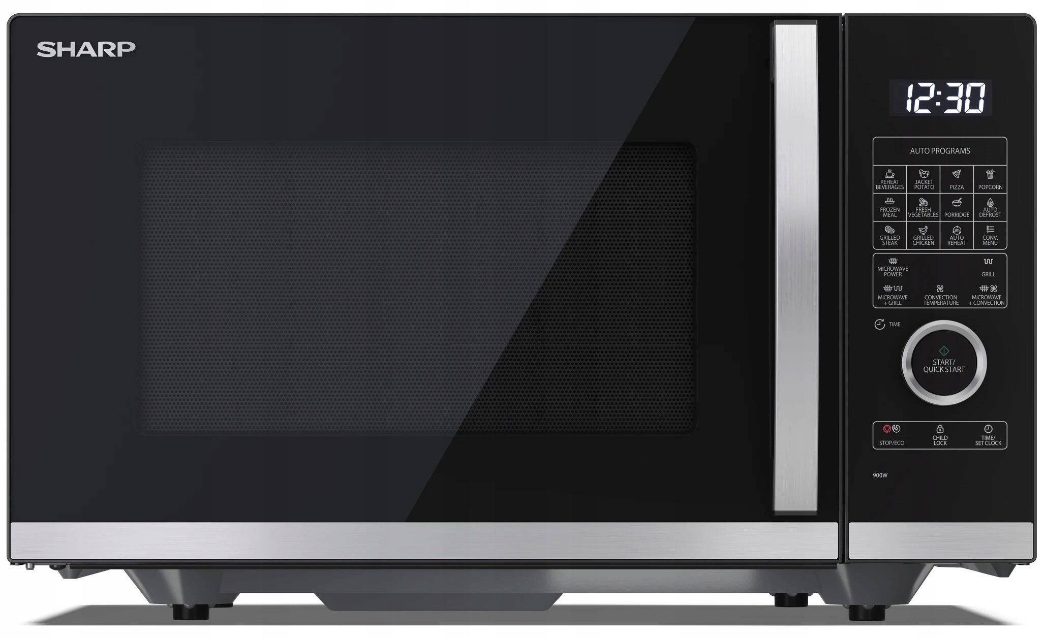 Kuchenka mikrofalowa Sharp YC-QC254AE-B – Nowoczesne gotowanie w Twojej kuchni