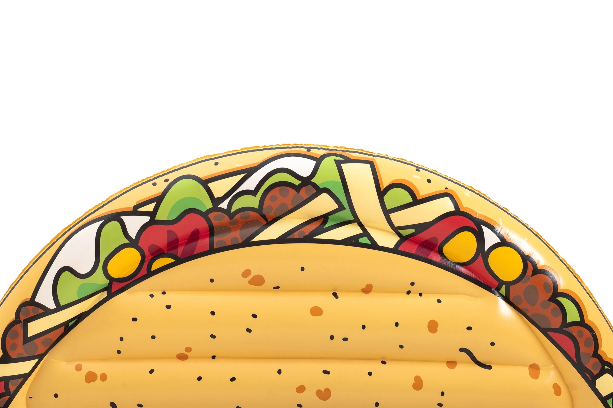 Wygodny i kolorowy materac w kształcie Taco
