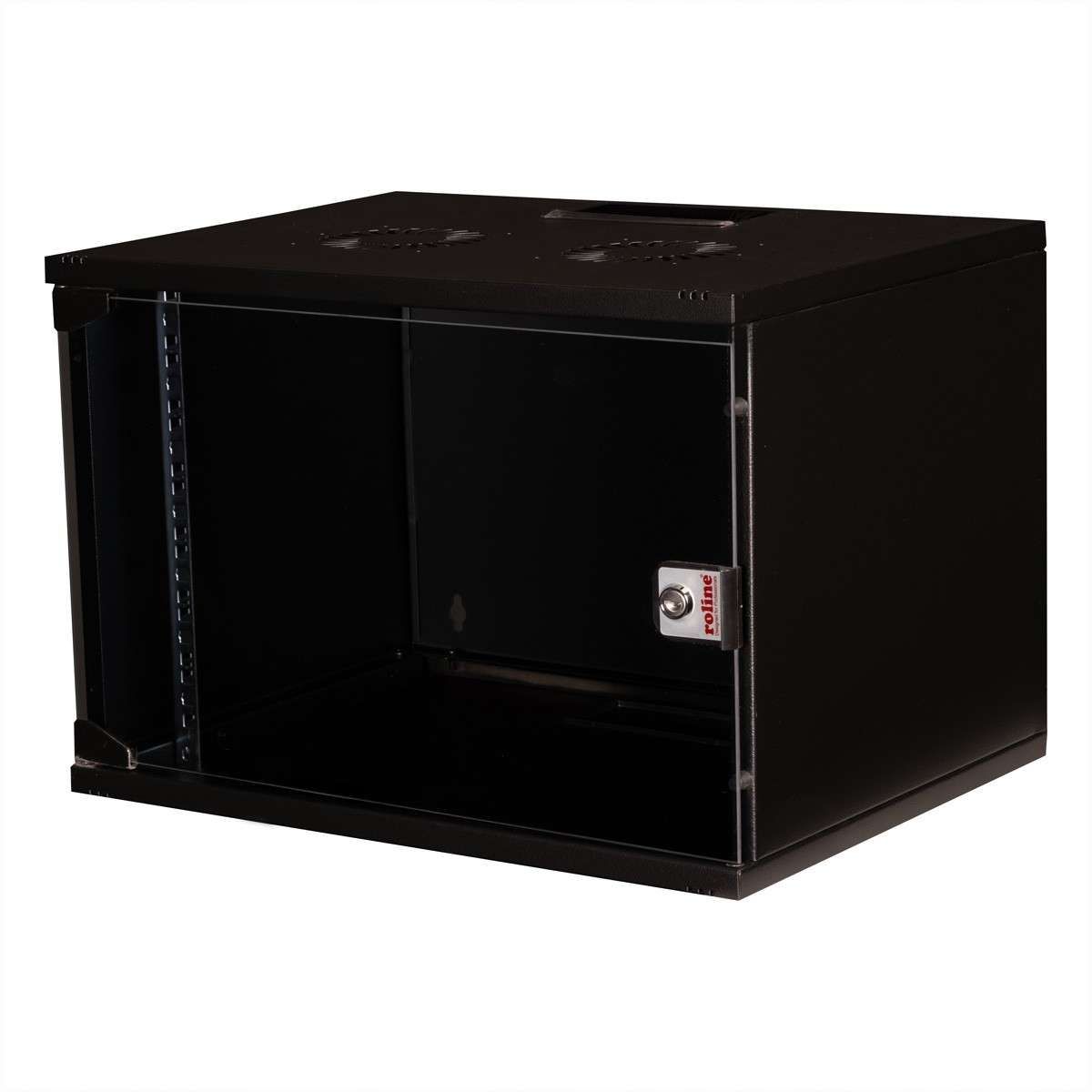 Solidna konstrukcja stalowa z pełnymi szklanymi drzwiami