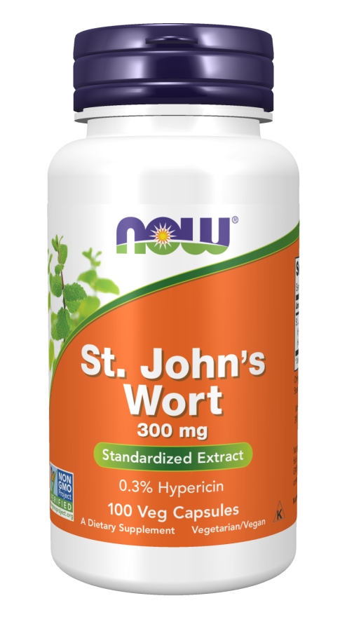 NOW FOODS St. Johns Wort - Wyciąg z dziurawca (100 kaps.) – wsparcie dla zdrowia