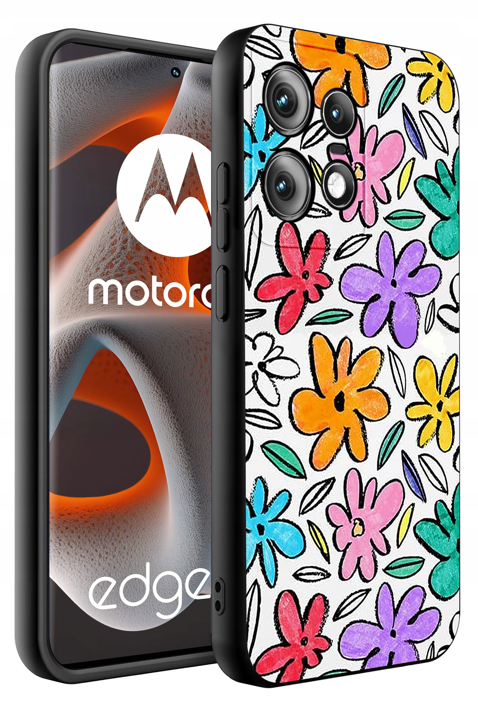 Etui do Motorola Moto EDGE 50 Pro WZORY | SILIKONOWE MATT CASE – Ochrona i styl w jednym