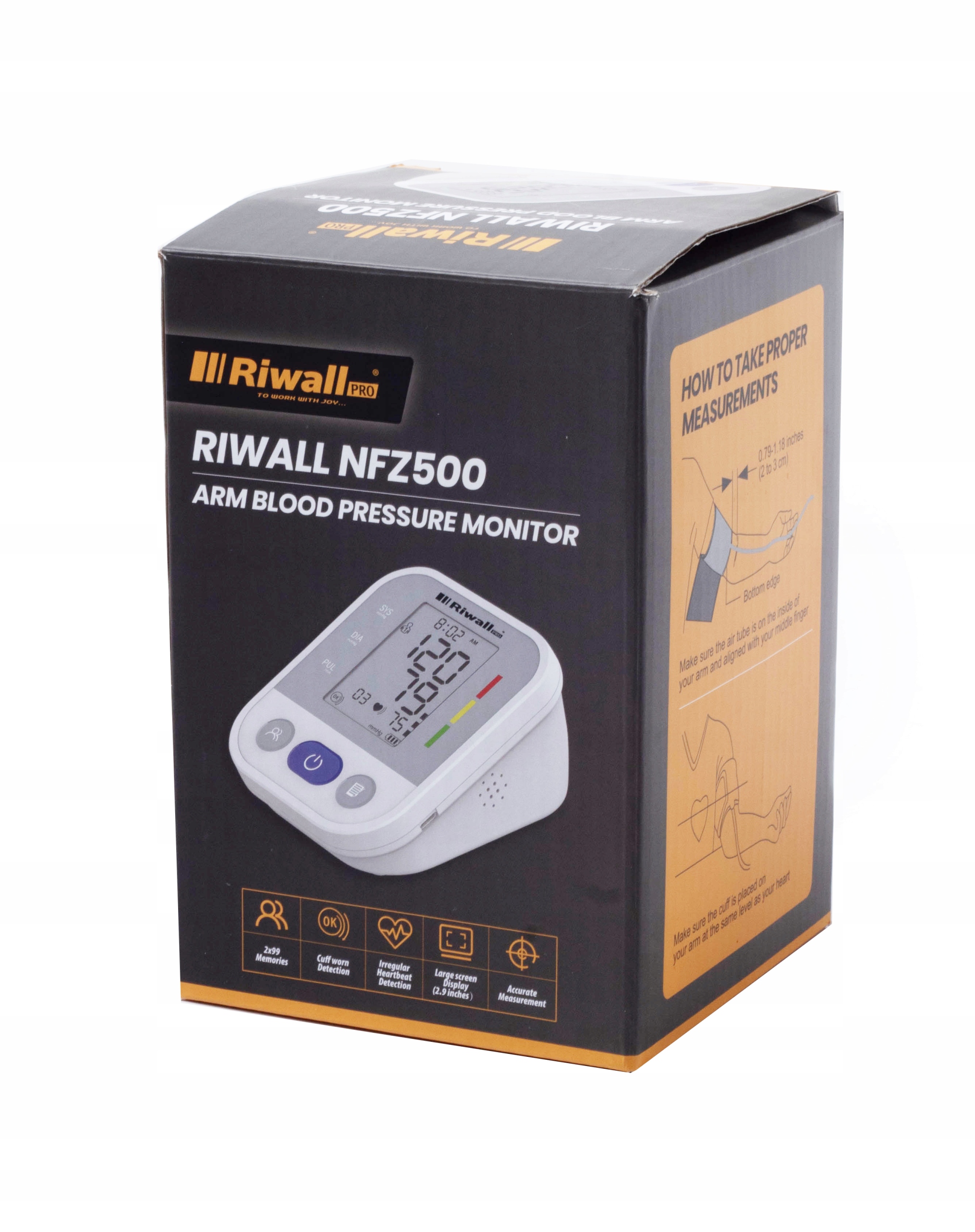 Funkcje wykrywania arytmii i pamięci pomiarów