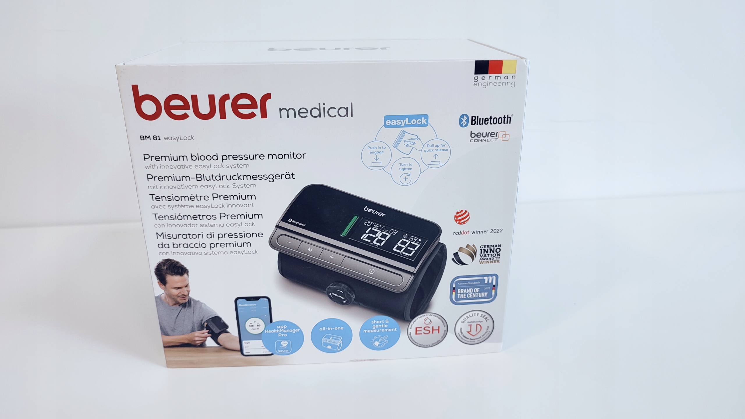 Nowoczesne funkcje Bluetooth i aplikacja Beurer HealthManager