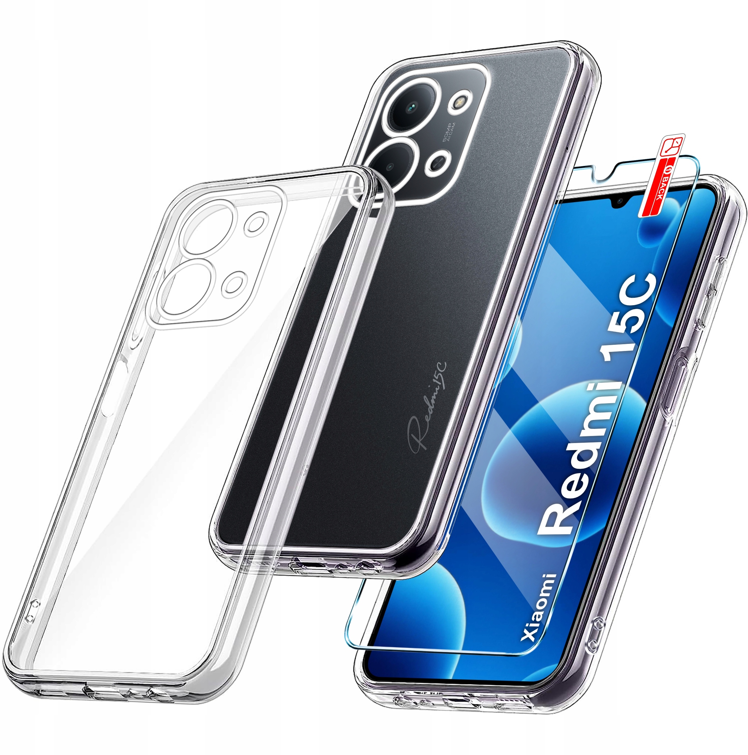 Etui Bezbarwne do Xiaomi Redmi 15C WZMACNIANE CLEAR CASE 2MM – Idealna ochrona dla Twojego smartfona