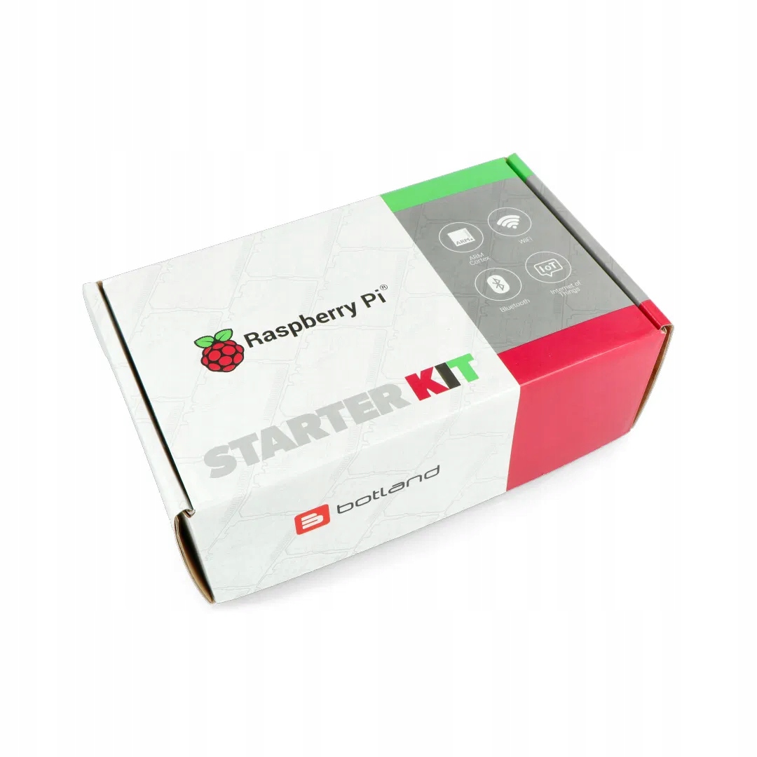 Zestaw z Raspberry Pi 5 WiFi 2GB RAM + 32GB microSD + oficjalne akcesoria – Twój pierwszy krok w świat minikomputerów