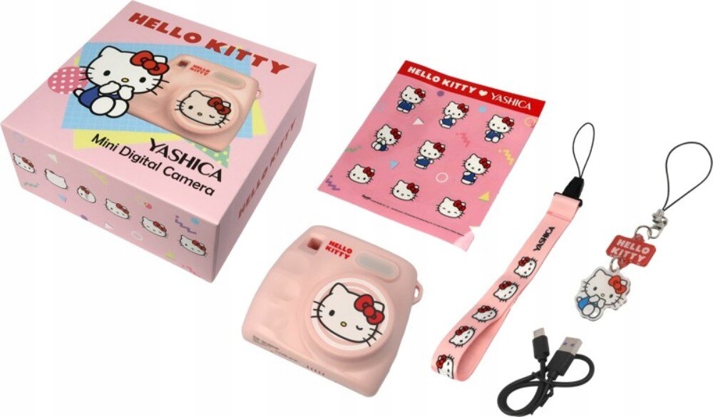 YASHICA x Hello Kitty Mini Digital Camera (Różowa) – Urok i funkcjonalność w jednym