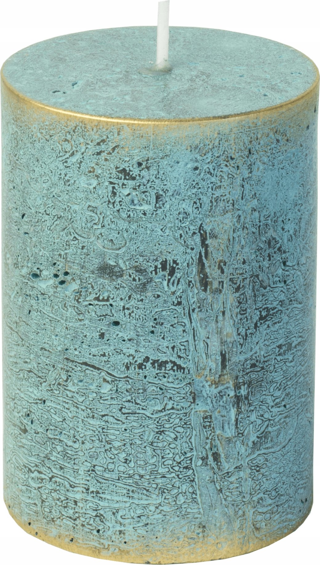 Świeca Rustic Loft turkusowa 70/H100 – Elegancki dodatek do Twojego wnętrza