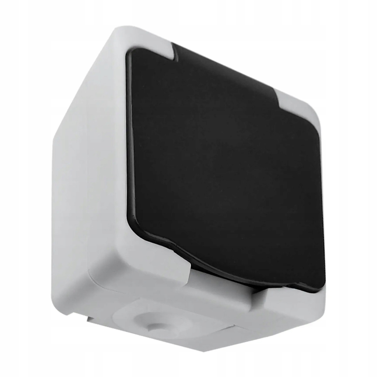 Gniazdo pojedyncze 2P+Z Schuko AQUATIC MINI IP 54 biało-czarne – Idealne rozwiązanie do Twojego domu