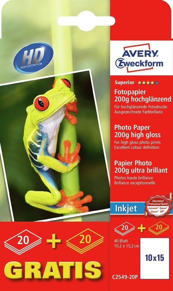 Papier Fotograficzny Wysokobłyszczący Avery – Jakość i wytrzymałość