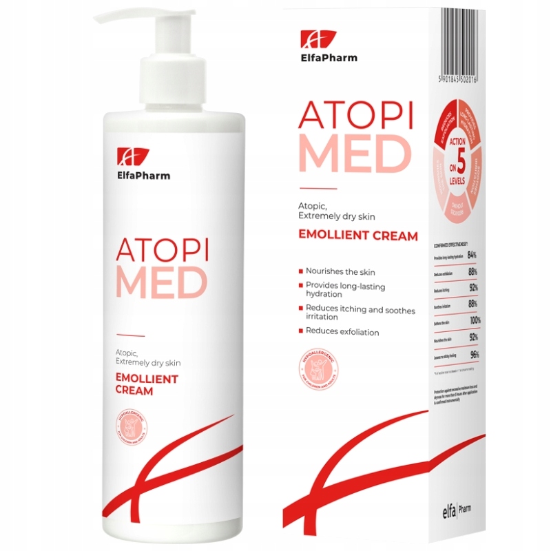 ELFA PHARM Atopi Med Krem emolientowy do ciała 400ml – Skuteczna pielęgnacja dla wrażliwej skóry