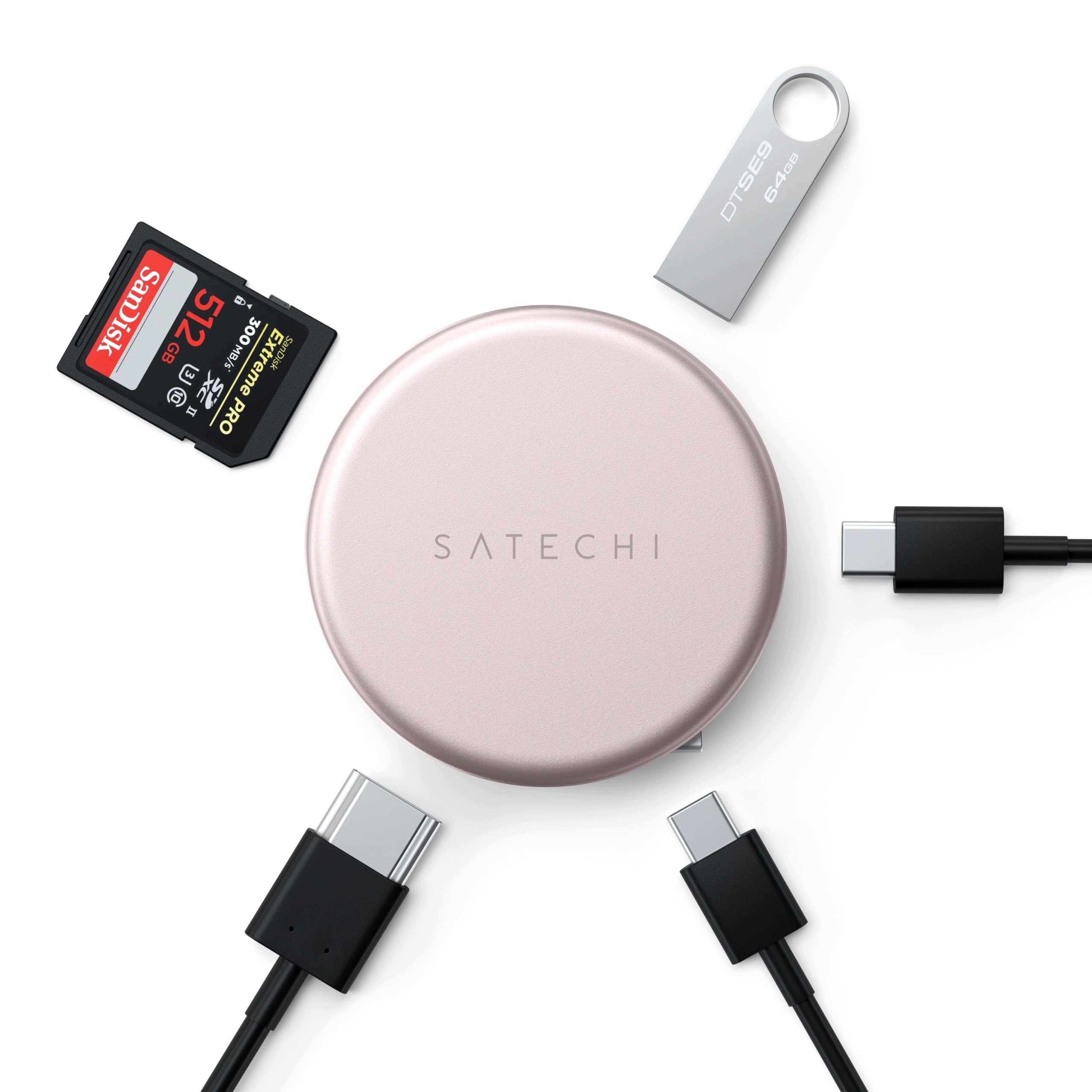 Funkcjonalności adaptera: HDMI, USB-A, USB-C i czytnik kart SD
