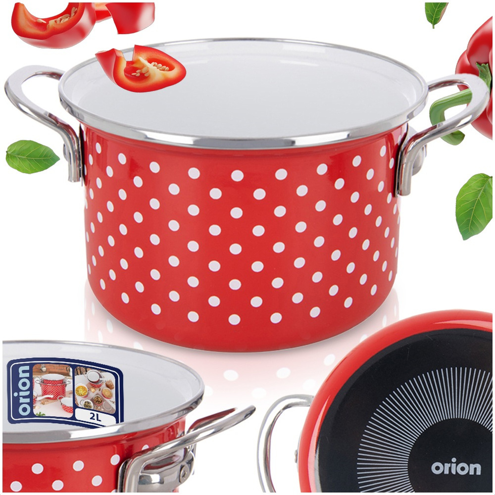 Garnek emaliowany TECKA 18 cm, 2 l – Idealny do gotowania w każdym domu