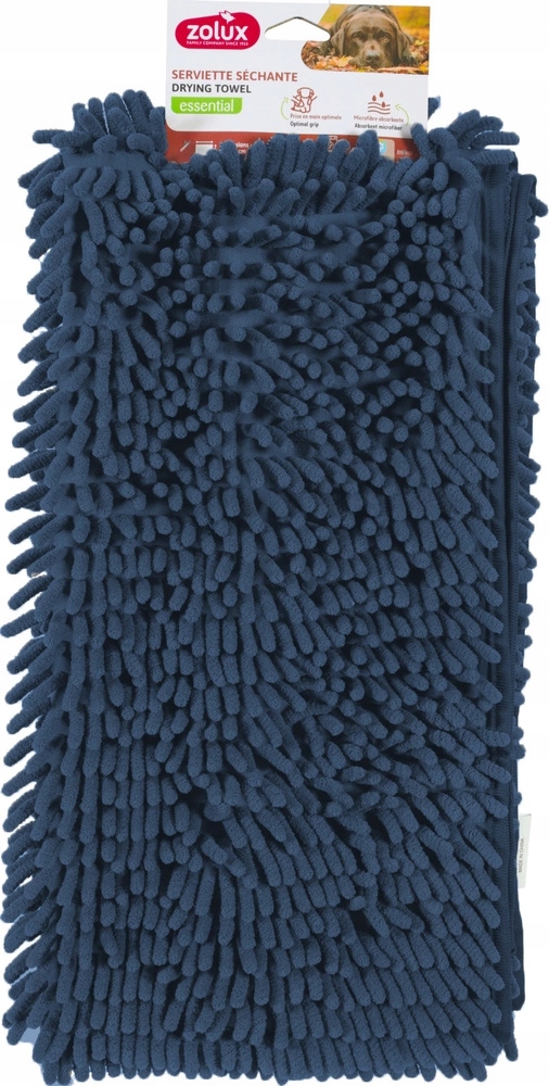 ZOLUX Ręcznik dla psa z mikrofibry do suszenia 90x24 niebieski – Idealne rozwiązanie dla Twojego pupila