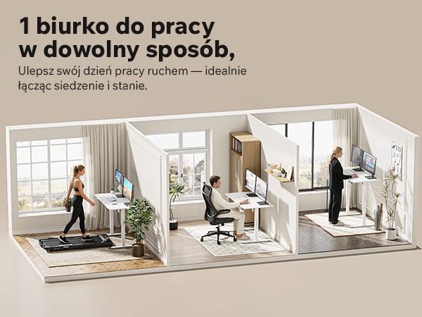 Rama biurka elektrycznego Nojo Light