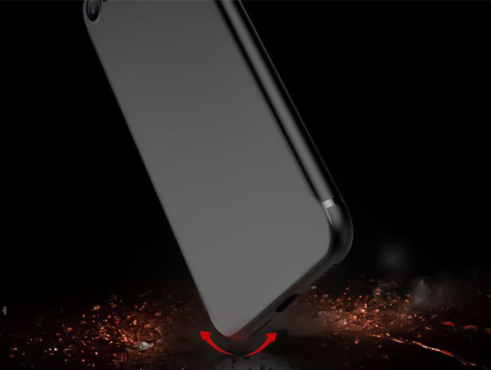 Etui Alogy silikon czarny slim case apple iphone 7 8