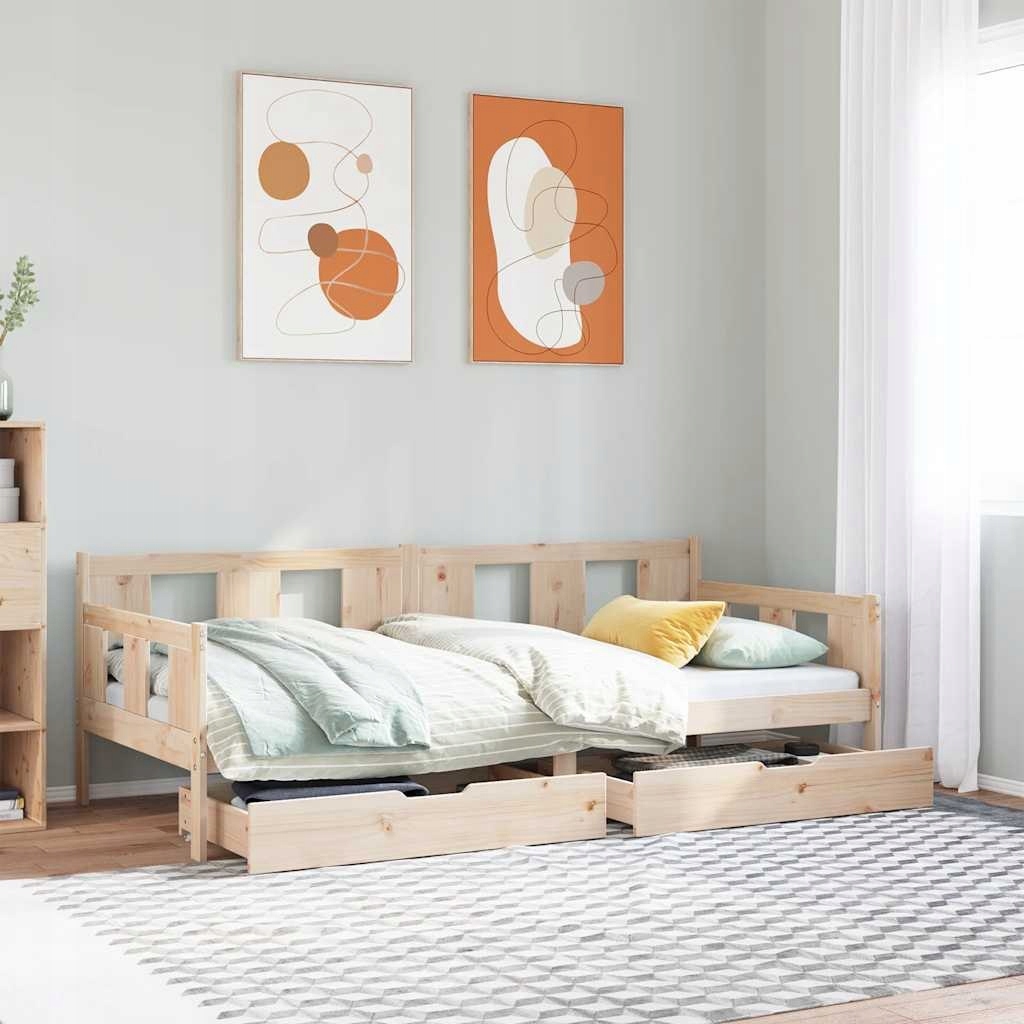 Łóżko dzienne z szufladami, 80x200 cm – Idealne rozwiązanie do Twojego wnętrza