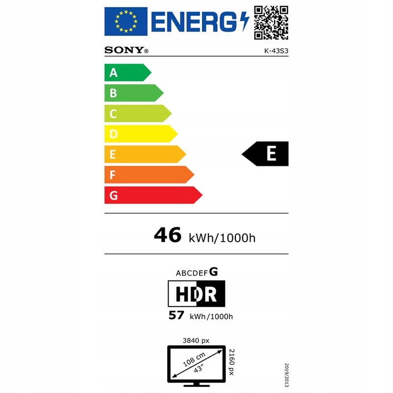 Sony K-55S3 – Telewizor 4K Ultra HD z Google TV