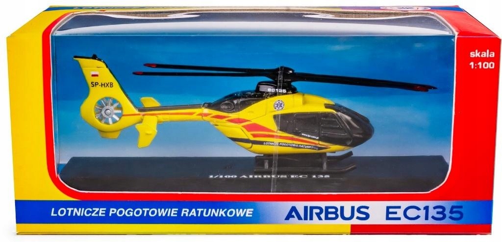 Licencjonowany model helikoptera AIRBUS EC135 w skali 1:100