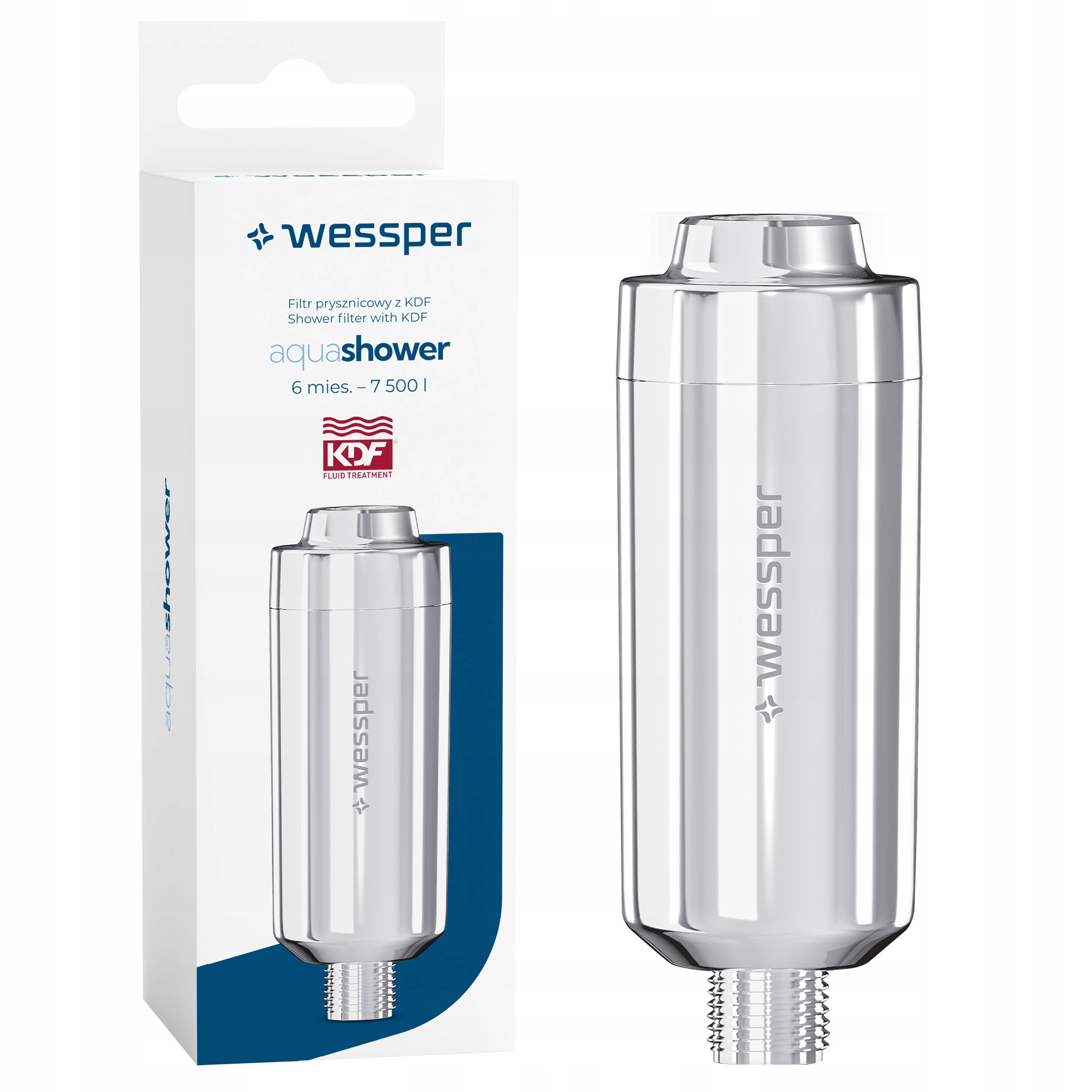 Filtr do prysznica Wessper Aqua Silver – Zdrowa i czysta woda w Twojej łazience